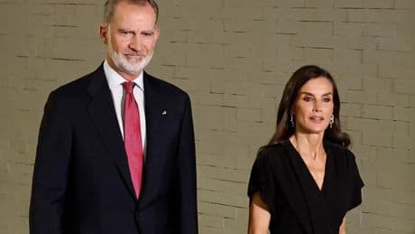 El mono efecto &#039;cintura de avispa&#039; de la reina para los premios &#039;Rey de España&#039; de Periodismo 2025