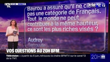 "Effort" des Français: ce sont les plus riches qui seront les plus visés? Vos questions au 20H BFM
