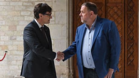 Illa, Junqueras y los de Colau firman un 'Pacte Nacional per la Llengua' para erradicar el español