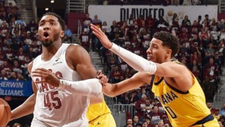 Los Pacers golpean primero a los Cavs ante un Donovan Mitchell a la altura de Jordan