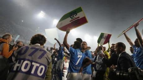 Locura en Nápoles por el Scudetto
