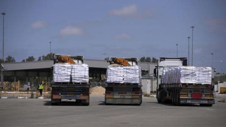 First aid trucks entering Gaza are 'a drop in the ocean', says UN aid chief