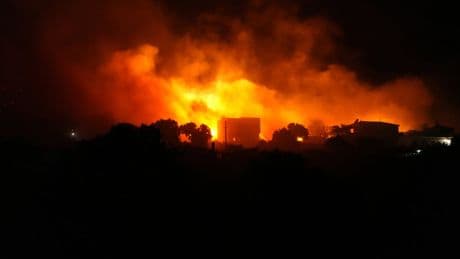 Greece wildfires: Dozens evacuated as flames ravage holiday island