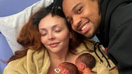 Jesy Nelson's baby twins go home for the first time as she celebrates birthday