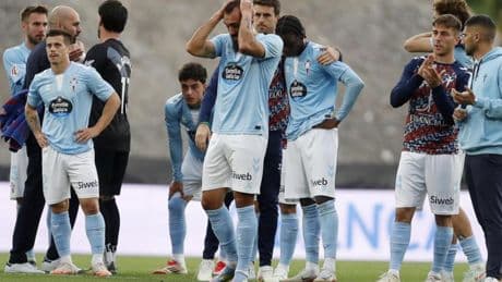 La plantilla del Celta ya se prepara para la final de Getafe