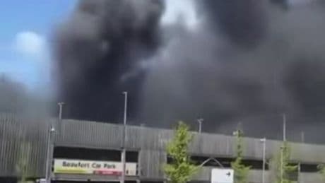 Huge blaze near Southmead Hospital leaves smoke billowing into the air