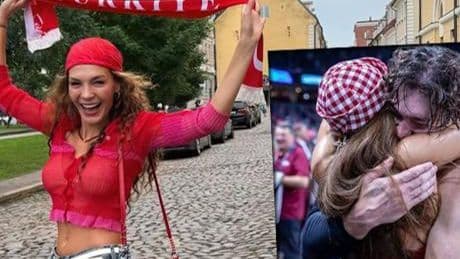 Haberler: Türkiye, Polonya'yı farklı yendi! Mutluluktan ağlayan Ebru Şahin eşi Cedi Osman'a sarıldı