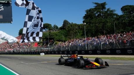 Verstappen wins F1 Emilia Romagna GP as Norris steals second from McLaren team-mate Piastri and Hamilton climbs 8 places