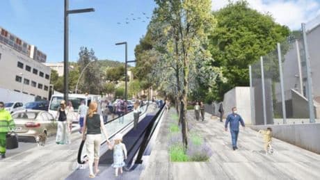 Barcelona estrenará en Montbau la primera rampa mecánica peatonal de la ciudad