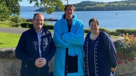 Olympic athlete swims length of Loch Lomond as he is named 'King of the Lakes' after record-breaking feat