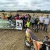 Une compétition de motocross sur prairie à Guidel comptant pour le championnat de Bretagne