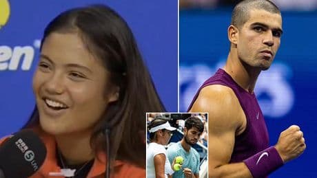 Emma Raducanu reignites Carlos Alcaraz romance rumors with comments on Spaniard's bold new haircut