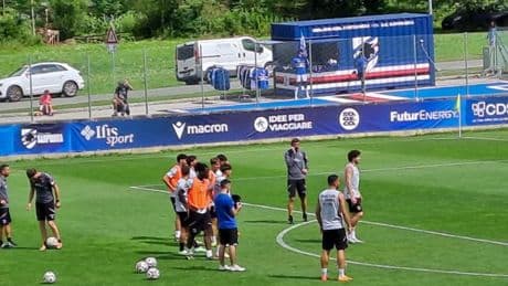 Ritiro Sampdoria, botta a un piede per Meulensteen