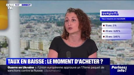 Les taux des crédits repartent à la baisse, avec des prêts à moins de 3%