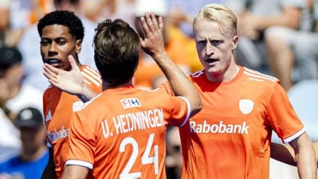 Nederlandse hockeyers beginnen EK met soepele overwinning op Spanje