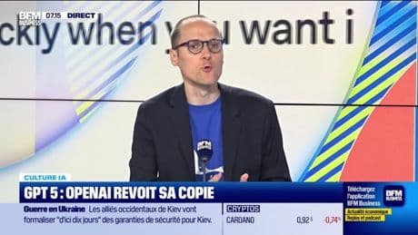 Culture IA : GPT 5, OpenAI revoit sa copie, par Anthony Morel - 19/08
