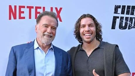 Arnold Schwarzenegger joy as love child welcomed into the family at Patrick's wedding
