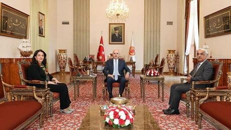TBMM Başkanı Kurtulmuş, DEM Parti heyeti ile görüştü