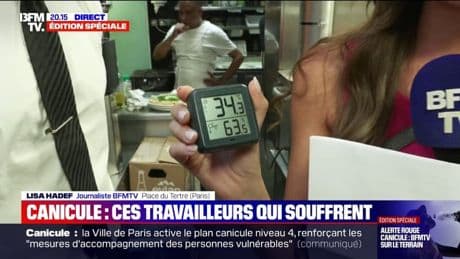 Canicule: le thermomètre affiche 63,5°C dans les cuisines de ce restaurant parisien