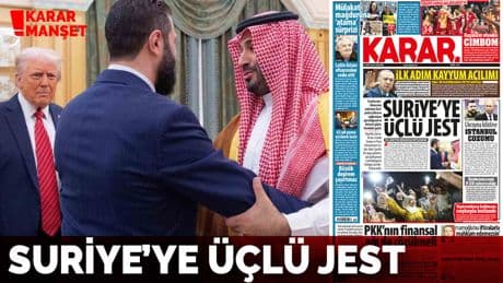 Suriye'ye üçlü jest