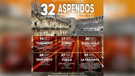32. Uluslararası Aspendos Opera ve Bale Festivali başlıyor