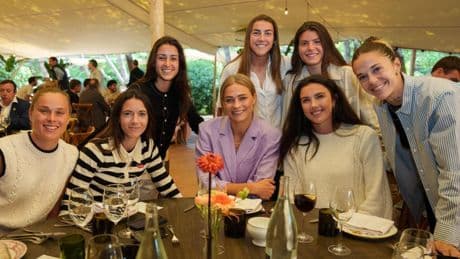 Comida del Barça Femenino para celebrar el título de Liga