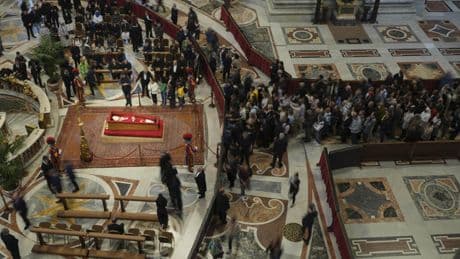‘Presto! No photos!’ Mourners flock to St. Peter’s for final homage to Pope Francis