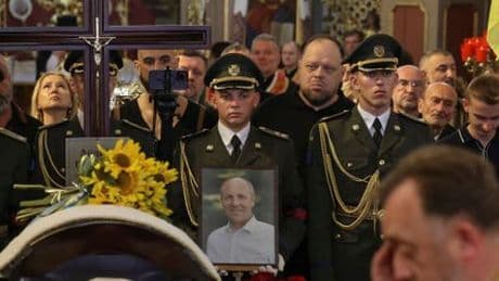 Ukraine: Die Beisetzung des erschossenen Politikers Andrij Parubi