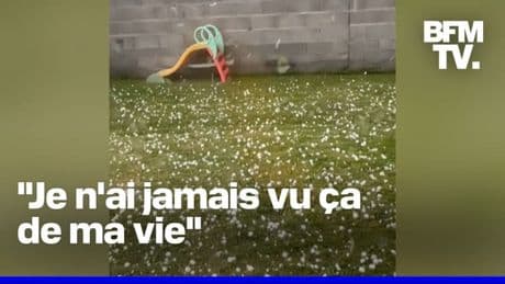 Grêlons semblables à des balles de golf: le département de la Loire frappé par un puissant orage