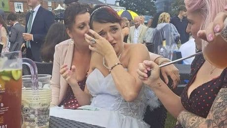 Jilted bride left in tears by abuse as she braves hen do in wedding dress
