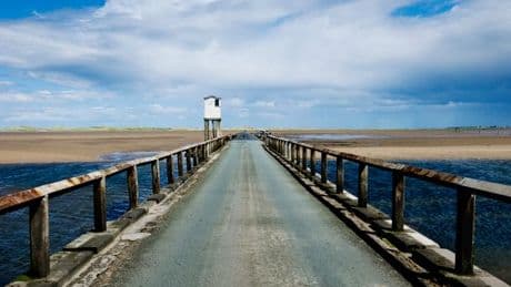 UK road that disappears under the sea twice a day - drive at your own risk