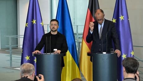 Pressekonferenz mit Friedrich Merz und Wolodymyr Selenskyj