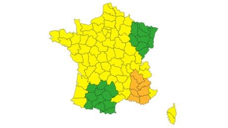 Orages et inondations : sept départements placés en vigilance orange