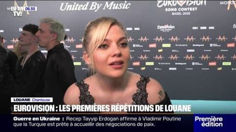 "C'est un moment incroyable", confie Louane après les premières répétitions pour l'Eurovision