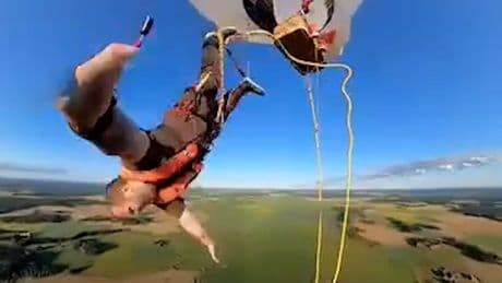 Würden sie sich das trauen? - Bungee Sprung vom Heißluftballon