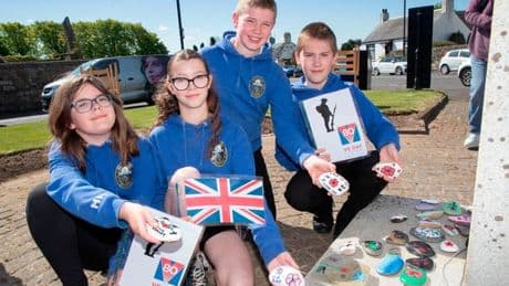 Generations of people join forces as VE Day event is staged in Ayrshire village