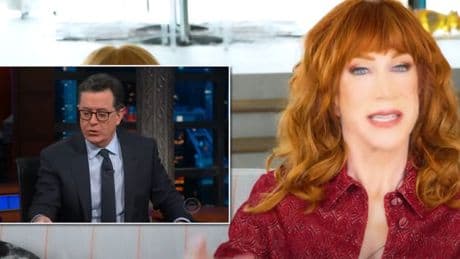 Kathy Griffin says Stephen Colbert made her cry after ‘ambush’ interview about severed Trump head photo