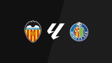 Valencia - Getafe, en directo La Liga: resultado, goleadores y estadísticas en vivo