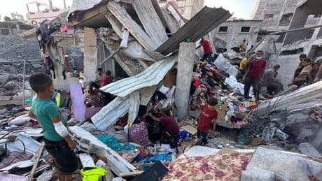 Gaza-Krieg: Palästinenser: Erneut Tote nahe einem Hilfszentrum in Gaza