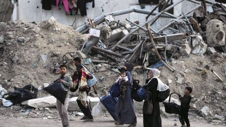 54 people killed in overnight airstrikes on southern Gaza city, hospital says