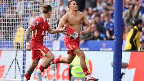 Leicester 0 Liverpool 1: Reds just one win away from Premier League title after Trent Alexander-Arnold winner