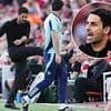 Furious Mikel Arteta says he was 'killing himself' watching Arsenal's first-half display against champions Liverpool