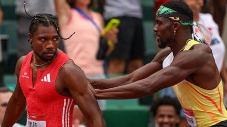 Kenny Bednarek hits out at Noah Lyles after shoving Olympic champion at trials