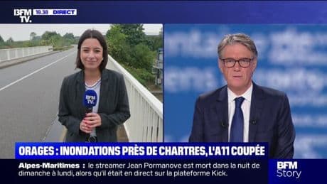 Story 9 : Orages, inondations près de Chartres, l'A11 coupée - 20/08