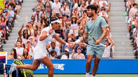 Alcaraz y Raducanu, eliminados en primera ronda del dobles mixto