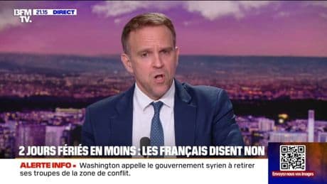 Deux jours fériés supprimés: "On veut combler un décalage entre la France et les autres pays", annonce Marc Ferracci, ministre de l'Industrie et de l'Énergie