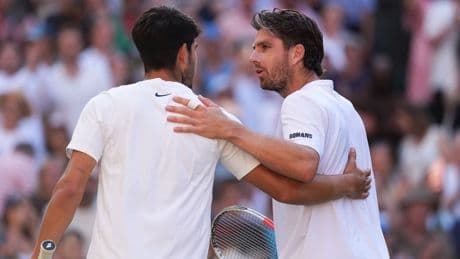 Wimbledon’s last British hope Cameron Norrie swept aside by Carlos Alcaraz