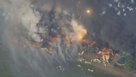 Video captures fireworks warehouse exploding into raging fire in California