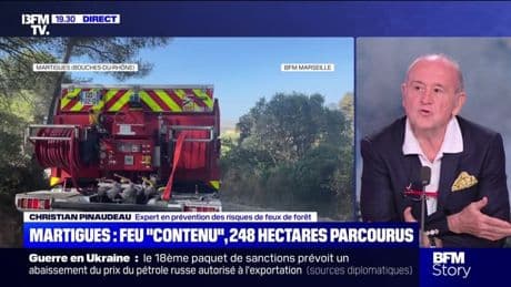Story 6 : Martigues, le feu "continu" mais pas fixé - 18/07