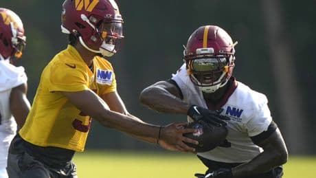 Brian Robinson Jr. excused from Commanders practice as trade rumors linger